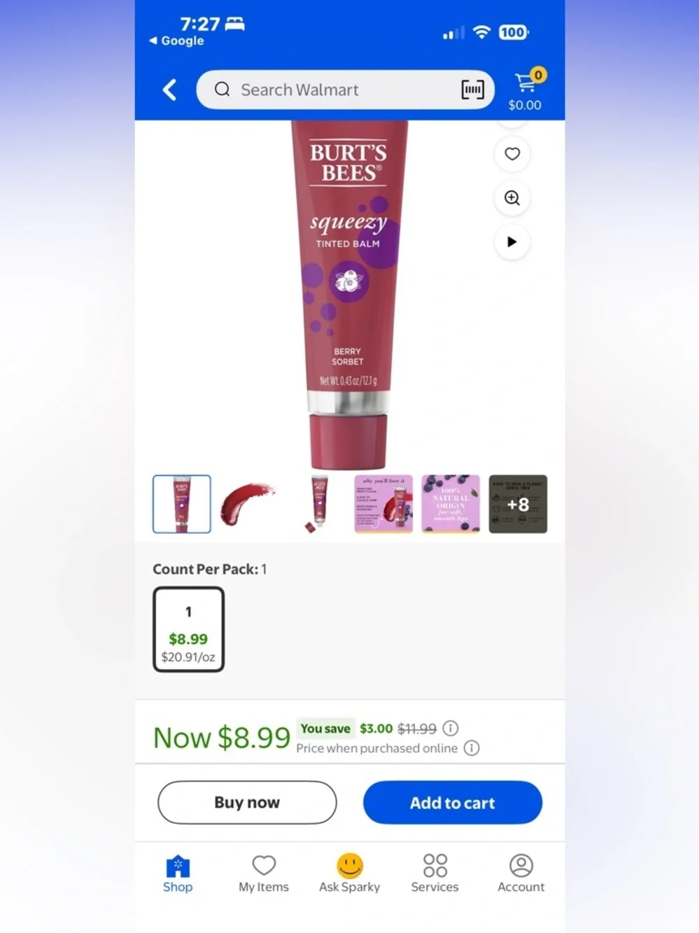 NWT $12 for 3 BURT’S BEES® LIP BALM Bundle